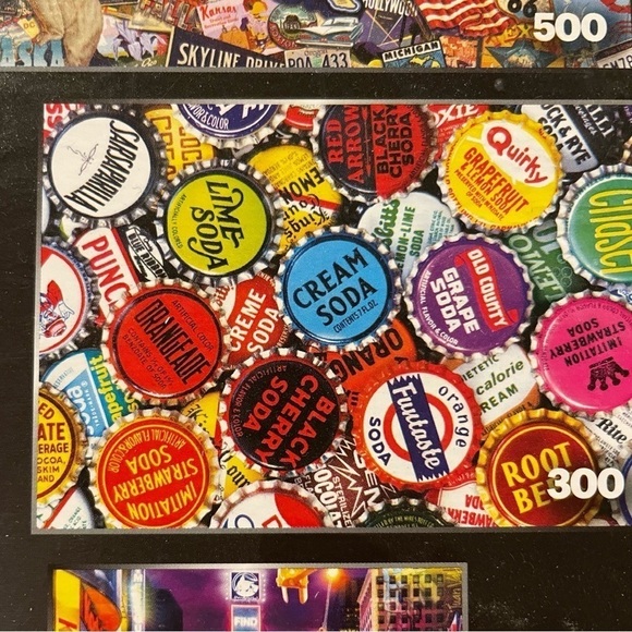 Collection of 6 jigsaw puzzles 100, 300, 500 piece, travel, art, America - Picture 6 of 8